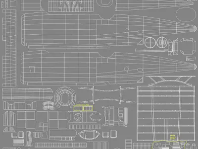 Grumman TBF Avenger Aircraft WWII Low-poly 3D model