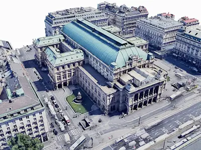 Vienna State Opera Low-poly 3D model