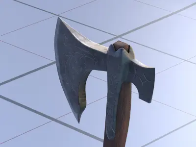 Axe Cratos PBR 3D Model 3D model