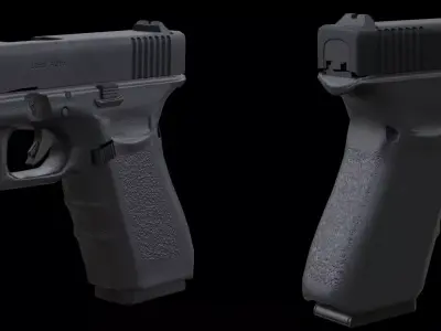 Glock G20 Free Game Ready Asset Free low-poly 3D model
