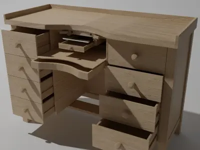 Jewelry Bench 3D model