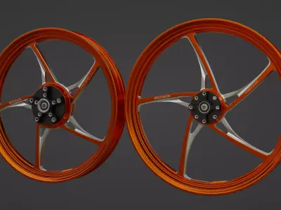 Mutakkin Rims Velg Low-poly 3D model