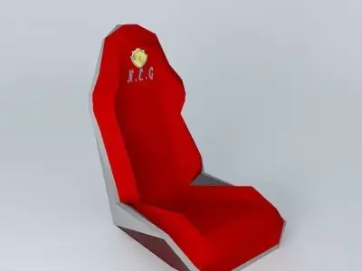 Sport car seat NEG Free 3D model