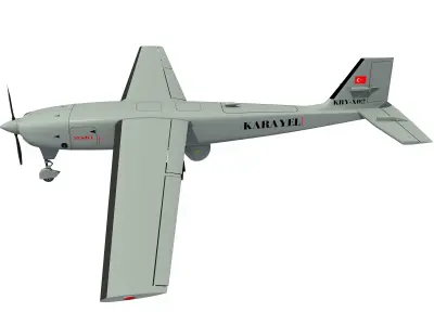 TURKISH UAV KARAYEL DRONE 3D model