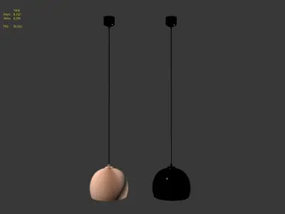 Big glow Lamp Free 3D model