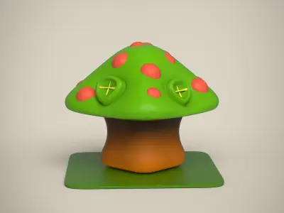 Cartoon house 3D model
