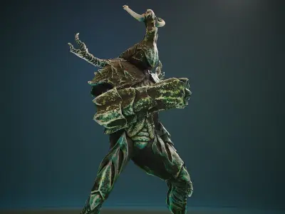 Armored Beetle 02 Low-poly 3D model