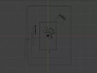 Animated Photorealistic Glass Bottle Scene Made in Blender 3D model