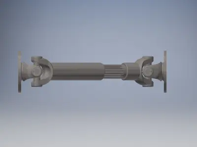 Double Cardan Shaft 3d model 3D model