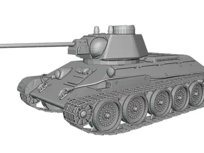 T-34 1942 3D print model