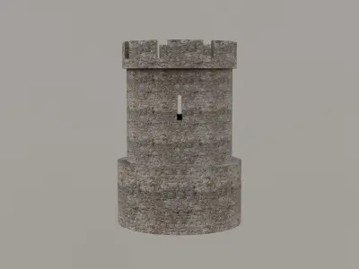Free Medieval Tower Free low-poly 3D model
