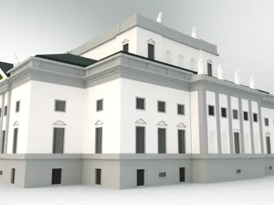 Opera house Unter den Linden - Berlin Germany 3D model