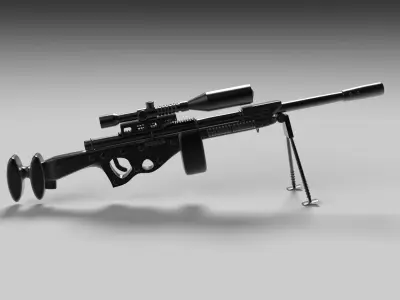 Sniper Riffle 3D model