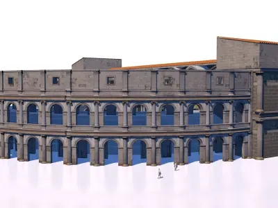 classical roman theater 3D model