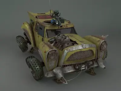 Betty sci-fi car 3D model