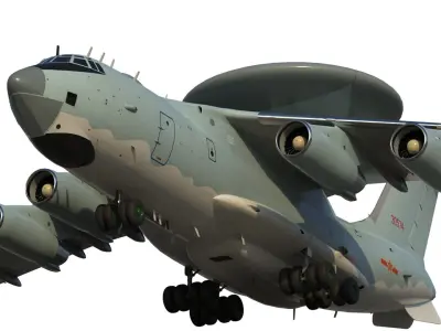 KJ-2000 AWACS 3D model