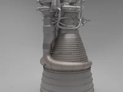 F-1 Rocket Engine 3D model