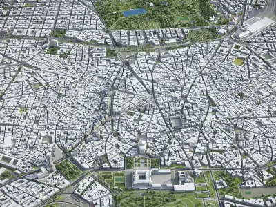 Madrid Low-poly 3D model