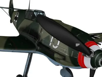 Messerschmitt BF109-E3 Emil 3D model