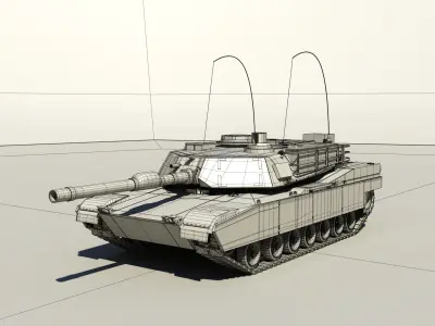 Abrams M1 Tank 3D model