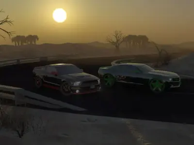 race car bg Free 3D model