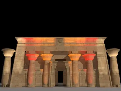 Pharaonic Temple Edfu 3D model
