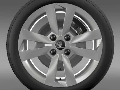 Skoda Citigo wheel 3D model