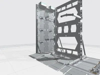  -MHB04C2 -Mecha Hangar Bay 04-2 MG Hangar Customizable Files 3D print model