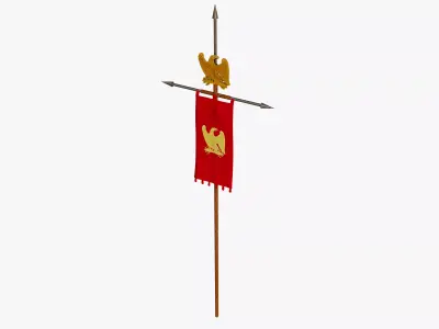 Ancient Roman Flag 3D model