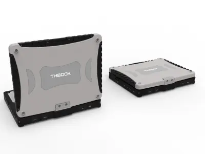 Military rugged Notebook 3D model