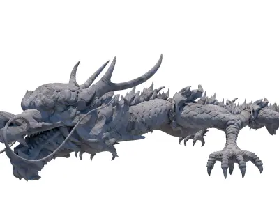 Sculpture-001 dragon 3D model
