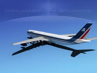 Airbus A340-600 Air Transat 3D model