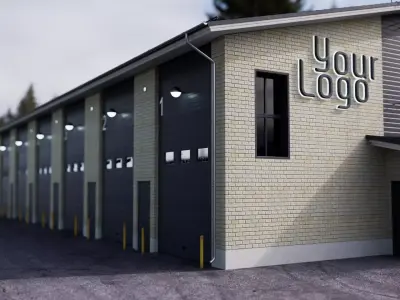 Warehouse Exterior 3D model 3D model