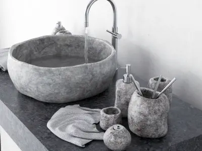 Stone collection bathroom 3D model