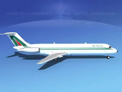 Douglas DC-9-40 Alitalia 3D model