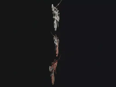 Zombie Saw Low-poly 3D model