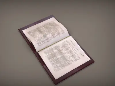 Open Book 3D model