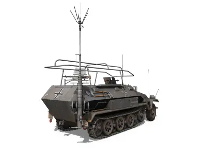 SDKFZ 251 3 Ausf A - Communications Vehicle - 8 PD 3D model