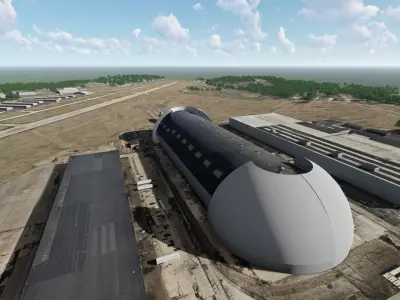 Akron Fulton International Airport 3D model