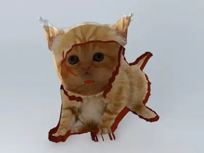 Kitten Tiddle Free 3D model