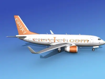 Boeing 737-700ER Easy Jet 3D model