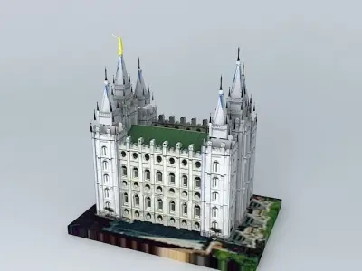 Mormon Temple Salt Lake City Free 3D model
