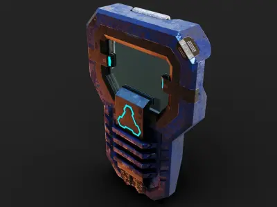 Deployable Riot Shield - Turntide Low-poly 3D model