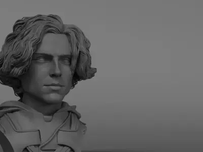 Timothee Chalamet - Paul Atreides - Dune 3D print model