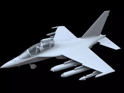 Yakovlev Yak-130 Free low-poly 3D model