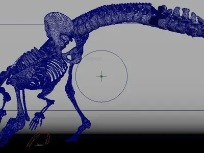 Dinosaur bone 3D model 3D model