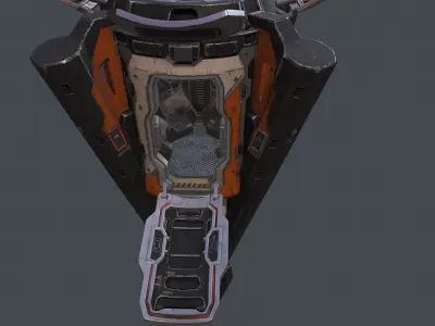 Starship Enterprise Low-poly 3D model