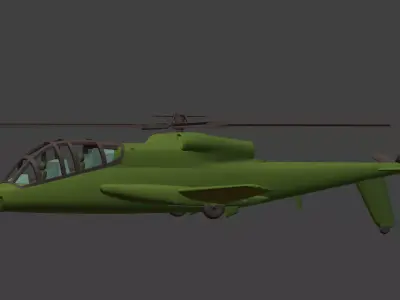  Lockheed AH-56  3D print model