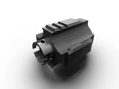 Muzzle Jailbreak Low-poly 3D model