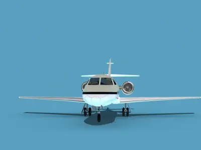 Dassault Falcon 20 V02 3D model